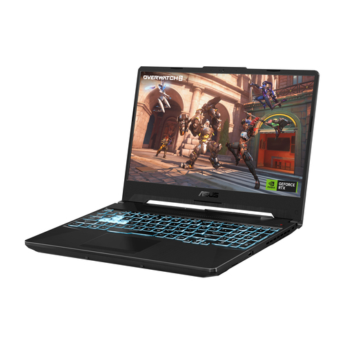 ASUS TUF Gaming F15 FX506HE-HN018W Intel® Core™ i7 i7-11800H Ноутбук 39,6 cm (15.6") Full HD 8 GB DDR4-SDRAM 512 GB Твердотельный накопитель (SSD) NVIDIA GeForce RTX 3050 Ti Wi-Fi 6 (802.11ax) Windows 11 Home Черный