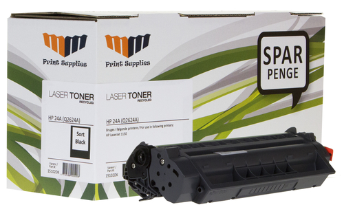 MM Black Laser Toner - HP 24A (Q2624A) - For HP LaserJet