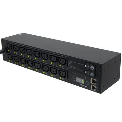 CyberPower PDU30SWHVT16FNET power distribution unit (PDU) 16 AC outlet(s) 2U Black