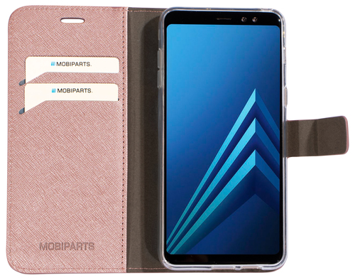 Mobiparts Saffiano Wallet Case Samsung Galaxy A8 (2018) Pink – image 4