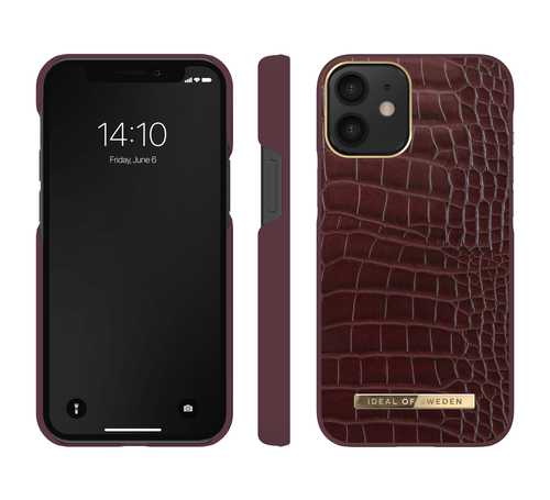 iDeal of Sweden Atelier Case iPhone 12 MINI Scarlet Croco – image 2