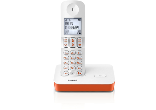 Philips DCTG2801O/93 telephone DECT telephone Caller ID Red, White – image 2