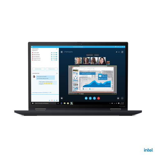 20W9S19100 Lenovo ThinkPad X13 Yoga Gen 2 20W9 - Diseño plegable - Intel Core i5 - 1135G7 / hasta 42 GHz - Evo - Win 10 Pro 64 bits - Iris Xe Graphics de Intel - 16 GB RAM - 256 GB SSD TCG Opal Encryption 2 NVMe - 133 IPS pantalla táctil ThinkPad Privacy Guard 1920 x 1200 - Wi-Fi 6 - negro - kbd español Latinoamérica