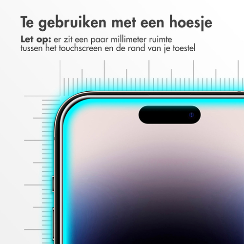 Accezz Gehard Glas Screenprotector 2-pack iPhone 15 Pro Max / 15 Plus / 16 Plus, afbeelding 3