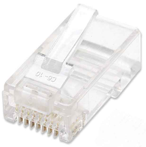 Intellinet PLUG RJ45 CAT5E SOLIDO UTP BOTE 100 PZAS ORO 15-MICRAS imagen 1