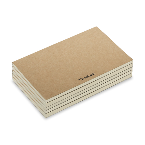 ID0730 REPLACEMENT NOTEBOOKS: VIEWSONIC NOTEBOOK X 5 PCS ,BROWN,WOOD FREE PAPER,