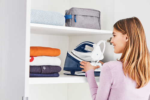 Tefal Express Essential SV6116 Steam Generator Iron - White & Blue - image 1