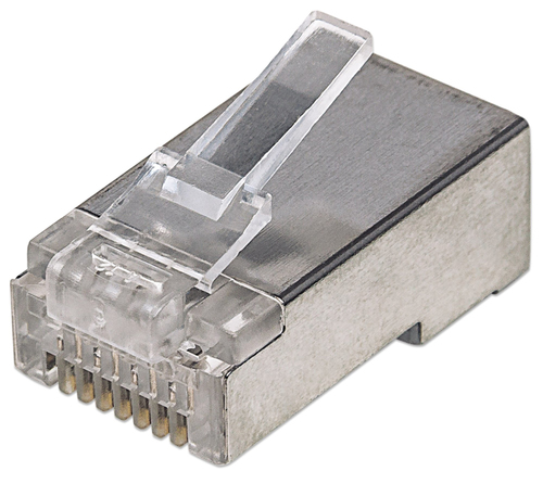Intellinet 100er-Pack Cat5e RJ45-Modularstecker, STP