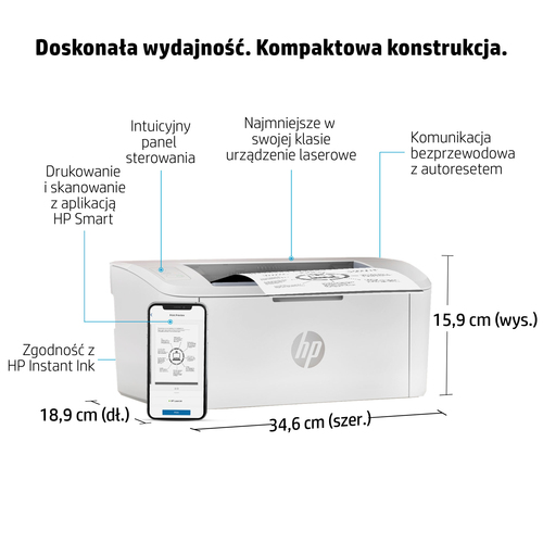 Drukarka laserowa HP LaserJet M110w Wi-Fi USB