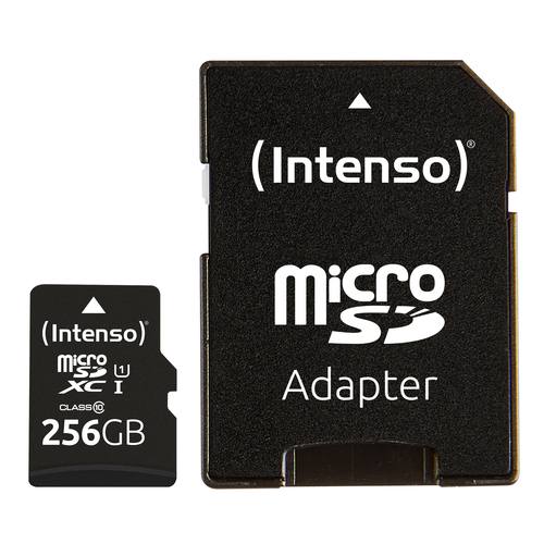 Intenso Premium microSDXC-kaart 256 GB Class 10, UHS-I Incl. SD-adapter – Foto 4 van 5