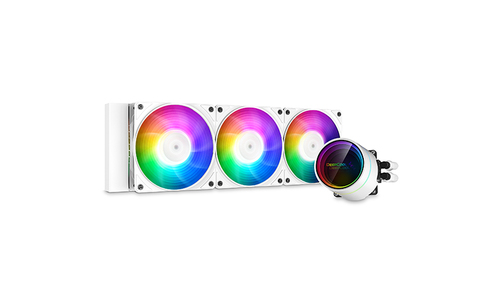 DeepCool CASTLE 360EX A-RGB WH Protsessor Kõik-ühes vedelikujahuti 12 cm Valge 1 tk