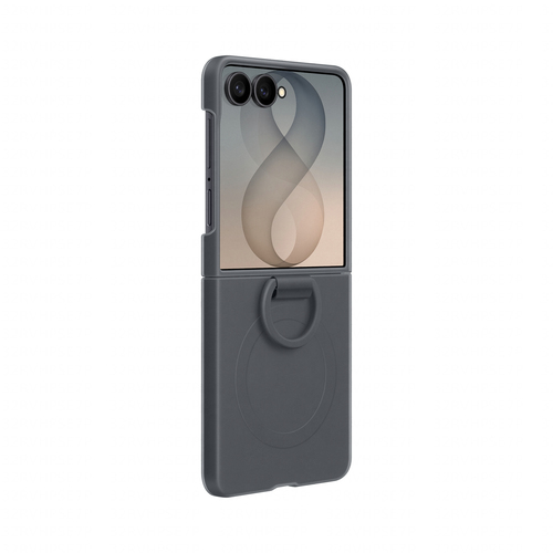 Samsung Galaxy Z Flip 8 Siliconen Back Cover met Magneet Zwart, afbeelding 4