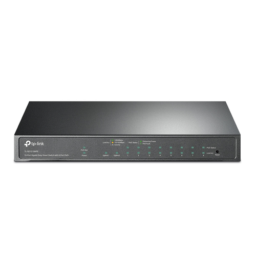 TL-SG1210MPE SWITCH TP-LINK TL-SG1210MPE 10 PUERTOS GIGABIT 8 PUERTOS POE EASY SMART TL-SG1210MPE