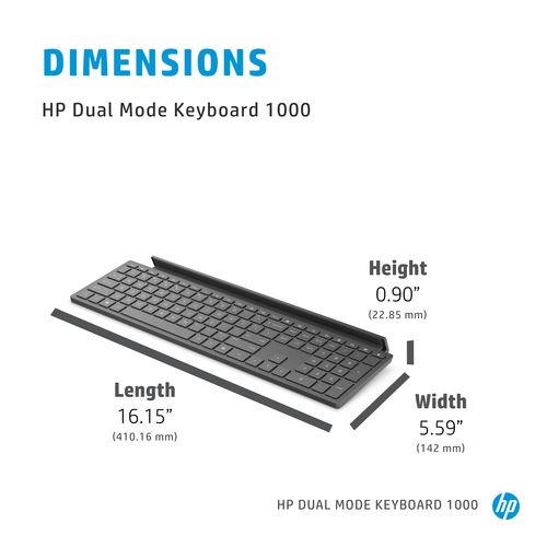 hp dual mode keyboard 1000