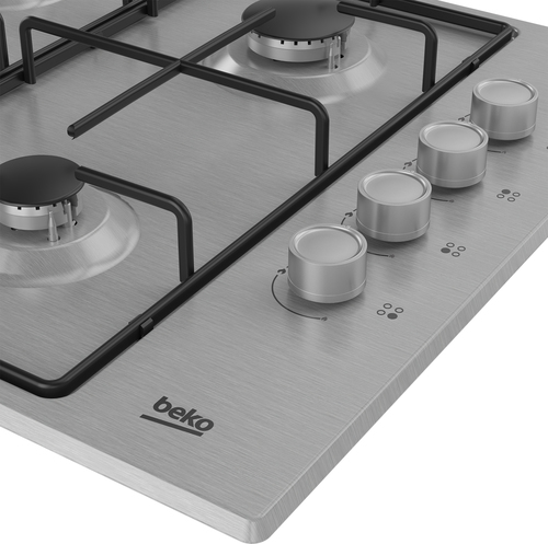 Beko HIBG64120SX 61 cm Gas Hob - Stainless Steel - image 4