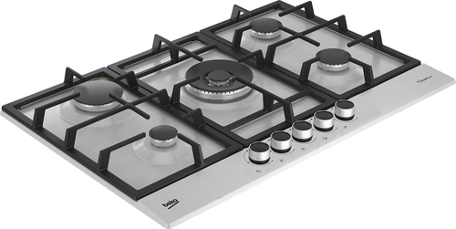 Beko HIAW75225SXE 75cm Gas Hob - Stainless Steel - image 2