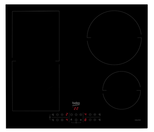 Beko HII64201MT viryklė Juoda Įmontuoti 60 cm Indukcinė viryklė