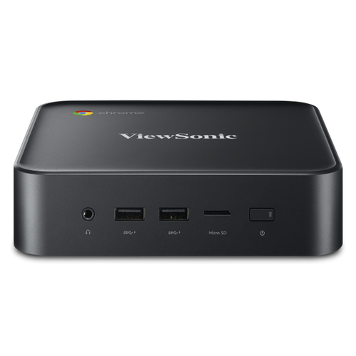 NMP760 ViewSonic Chromebox NMP760 - Miniordenador - 1 x Celeron 5205U / 19 GHz - RAM 8 GB - SSD - eMMC 64 GB - UHD Graphics - GigE - Chrome OS - monitor ninguno