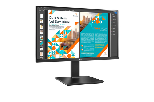 24 LG MONITOR, 2560X1440, IPS, HDMI DISPLAY PORT, TILT HEIGHT SWIVEL PIVOT, HDR