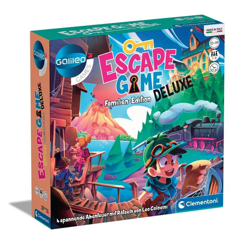 Clementoni ESCAPE GAME - DELUXE Gra planszowa Edukacyjny