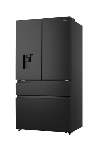 Hisense PureFlat RF749N4SWFE Total No Frost Multi-door American Fridge Freezer - Black / Stainless Steel - E Rated, Black - image 1