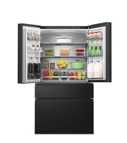 Hisense PureFlat RF749N4SWFE Total No Frost Multi-door American Fridge Freezer - Black / Stainless Steel - E Rated, Black - image 4