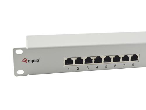 Equip Patchpanel 16x RJ45 Cat6 19" 1HE grijs, afbeelding 2