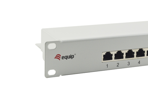 Equip Patchpanel 16x RJ45 Cat6 19" 1HE grijs, afbeelding 3