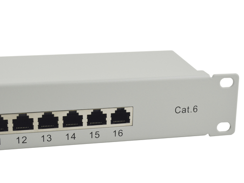 Equip Patchpanel 16x RJ45 Cat6 19" 1HE grijs, afbeelding 4