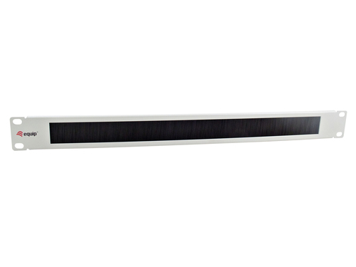 Equip 19" Kabelgoot 1HE met Bürsteneinsatz grijs