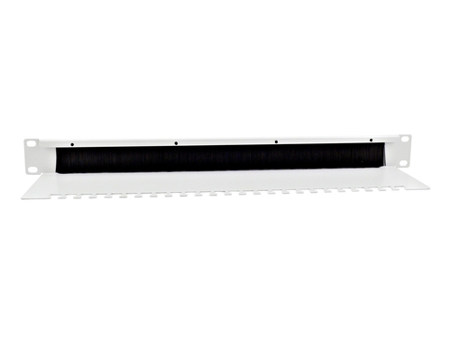 Equip 19" Kabelgoot 1HE met Bürsteneinsatz grijs, afbeelding 2