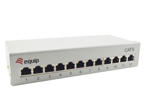 Equip Patchpanel 12x RJ45 Cat6 Desktop grijs