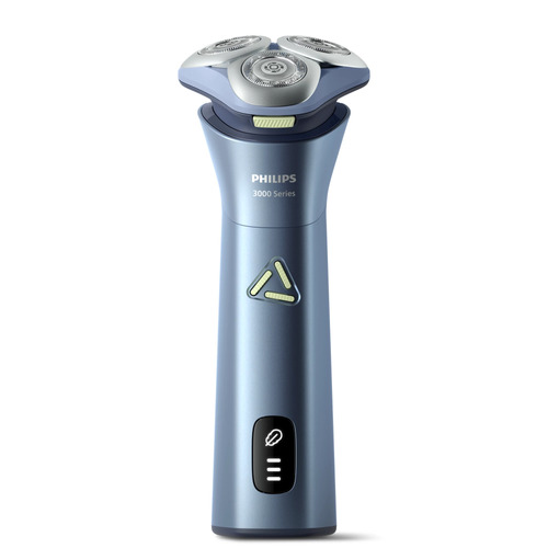 Philips 3000 series S3886/05 men's shaver Rotation shaver Metallic, Turquoise