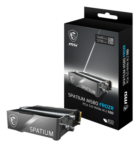 MSI SPATIUM M580 PCIe 5.0 NVMe M.2 FROZR 2TB внутренний твердотельный накопитель PCI Express 5.0 3D NAND