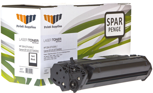 MM Black Laser Toner - HP 15A (C7115A) / Canon EP25 (5773A004) - For HP LaserJet / Canon LBP