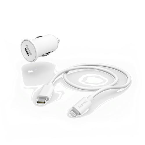 Hama 00183313 mobile device charger Smartphone White Cigar lighter Fast charging Auto