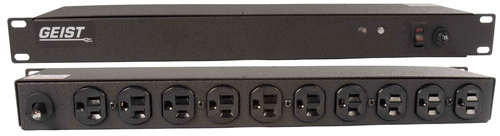 Vertiv Geist BR100-10 power distribution unit (PDU) 12 AC outlet(s) 0U Black