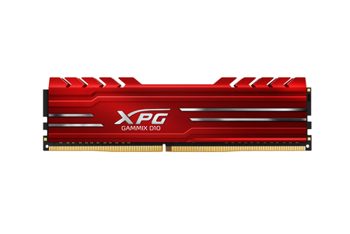 AX4U320016G16A-SR10 XPG GAMMIX D10 - DDR4 - módulo - 16 GB - DIMM de 288 contactos - 3200 MHz / PC4-25600 - CL16 - 135 V - sin búfer - no ECC - rojo