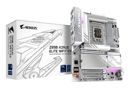 Gigabyte Z890 Aorus Elite WIFI7 Ice Intel Lga 1851 DDR5 Atx White Motherboard - image 1