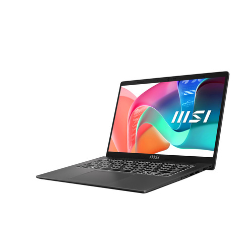 MSI Modern 14 F1MG-876FRNN Intel Core 5 120U Ноутбук 35,6 cm (14") Full HD 16 GB DDR4-SDRAM 512 GB Твердотельный накопитель (SSD) Wi-Fi 6E (802.11ax) Windows 11 Pro Платиновый, Серый AZERTY Французский