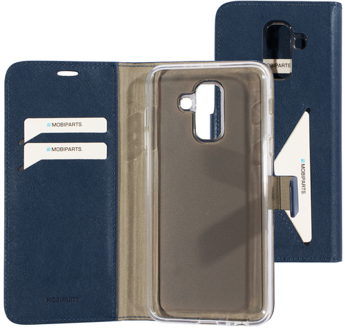 Mobiparts Classic Wallet Case Samsung Galaxy A6 Plus (2018) Blue