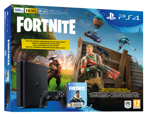 Sony Interactive Entertainment PlayStation 4 Slim 500 GB + Fortnite Wi-Fi Черный