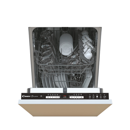 Candy Brava Cdih 2L952-80 Integrated Slimline Dishwasher - Black Control Panel with Fixed Door Hinge Kit - E Rated, Black - image 5