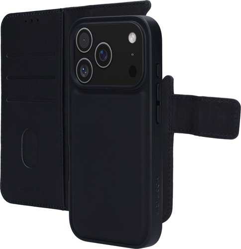 Mobiparts Leather 2 in 1 Wallet Case Apple iPhone 17 Pro Black
