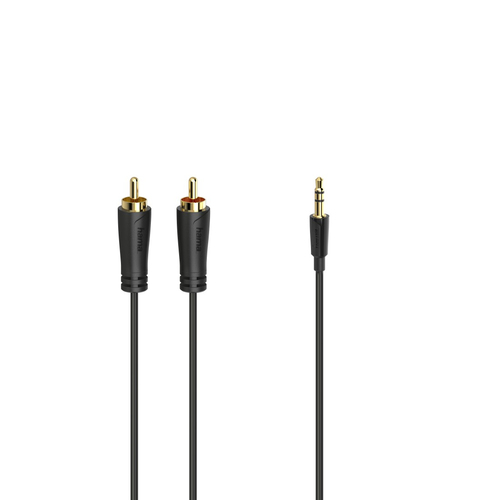 AUDIO CABLE 3.5MM JACK-2RCA GLD 1.5M