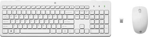 Kit Teclado y Mouse HP Inalámbrico 230 Color Blanco - 3L1F0AA