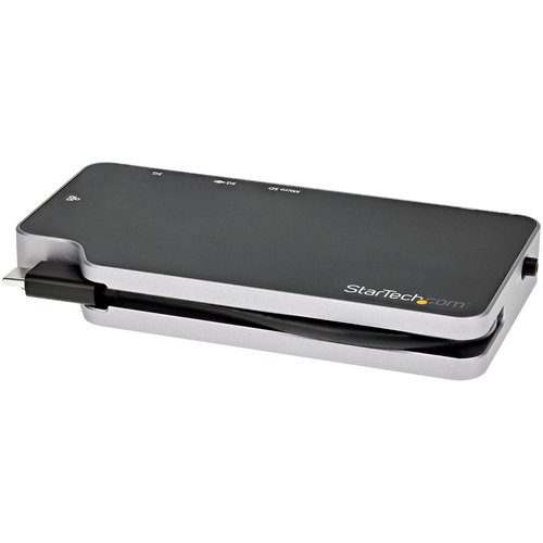 StarTech.com USB C Multiport Adapter, USB-C to 4K HDMI or VGA DisplayVideoMonitor with 100W Power Delivery Pass-through, 10Gbps USB Hub, MicroSD,, afbeelding 2