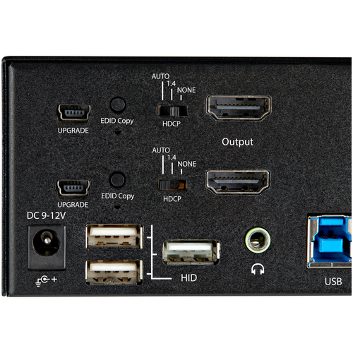 StarTech.com 2 Port  Dual Monitor KVM HDMI Switch, 4K 60Hz Ultra HD HDR, Desktop Hub 4K HDMI 2.0 KVM Schakelaar met 2 Port USB 3.0 (5Gbps) & 4x USB, afbeelding 7