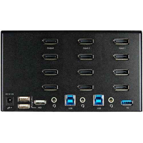 StarTech.com 2 Port Quad Monitor DisplayPort KVM Switch - 4K 60Hz UHD HDR, afbeelding 4