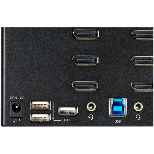 StarTech.com 2 Port Quad Monitor DisplayPort KVM Switch - 4K 60Hz UHD HDR, afbeelding 7